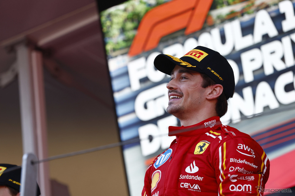 2024年F1モナコGPを制した#16 ルクレール。《©?Pirelli》