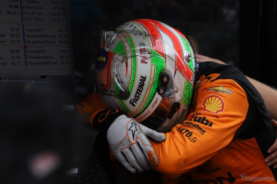 失意の2位、オワード。《©?INDYCAR》
