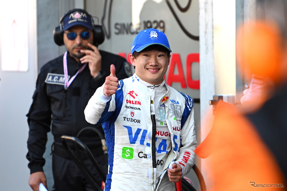 2024年F1モナコGPで8位に入った#22 角田裕毅。《©?Red Bull Content Pool》