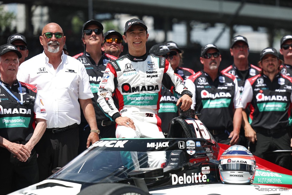 3度目の優勝を目指して戦った佐藤琢磨。《©?INDYCAR》