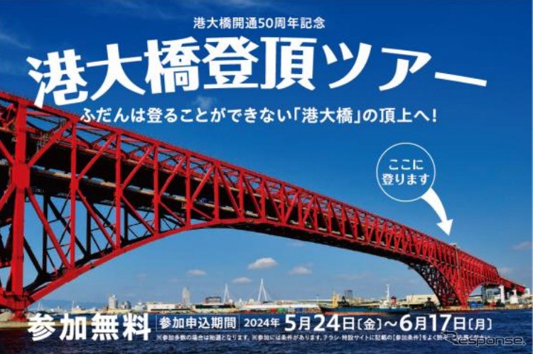 港大橋登頂ツアー《画像提供 阪神高速道路》