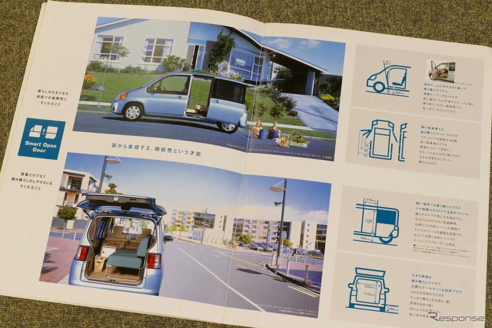 ホンダ モビリオ/モビリオ・スパイク(当時のカタログ)《カタログ写真撮影 島崎七生人》