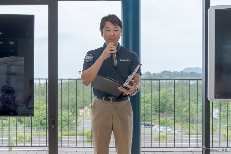 ブリヂストン国内広報部長・石黒啓史郎氏。《写真撮影 関口敬文》