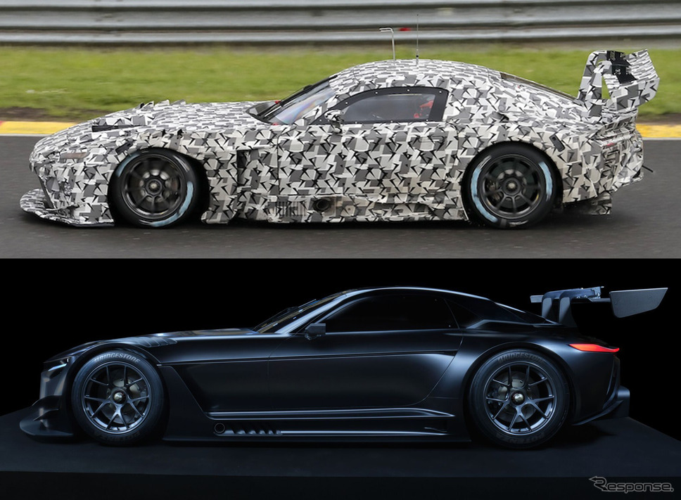トヨタ GR GT3 プロトタイプ(上)とコンセプト(下)《APOLLO NEWS SERVICE》