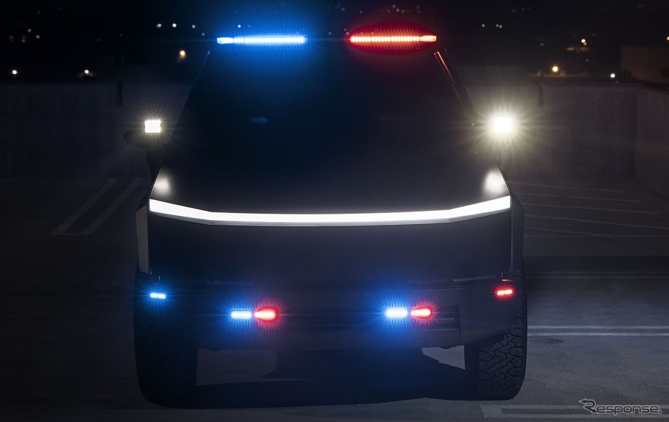 テスラ・サイバートラック の警察パトロール車両《photo by UP.FITa》