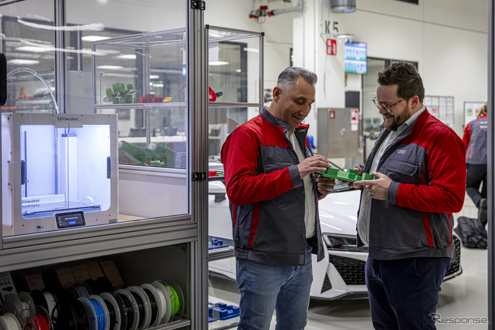 アウディスポーツが『e-tron GT』を生産するドイツ・ベーリンガーホフ工場に3Dプリント技術を導入《photo by ultimaker》