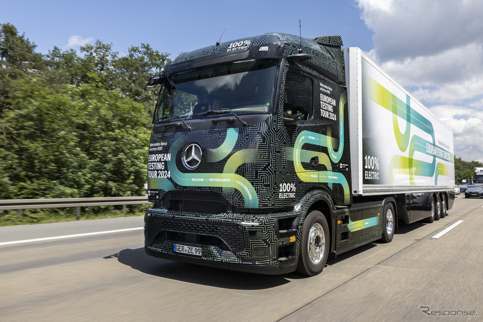 メルセデスベンツの新型EVトラック『eアクトロス600』《photo by Mercedes-Benz》