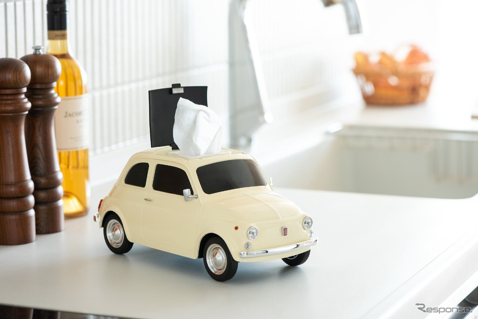 フィアット Nuova 500 2WAY ティッシュケース《写真提供 フェイス》