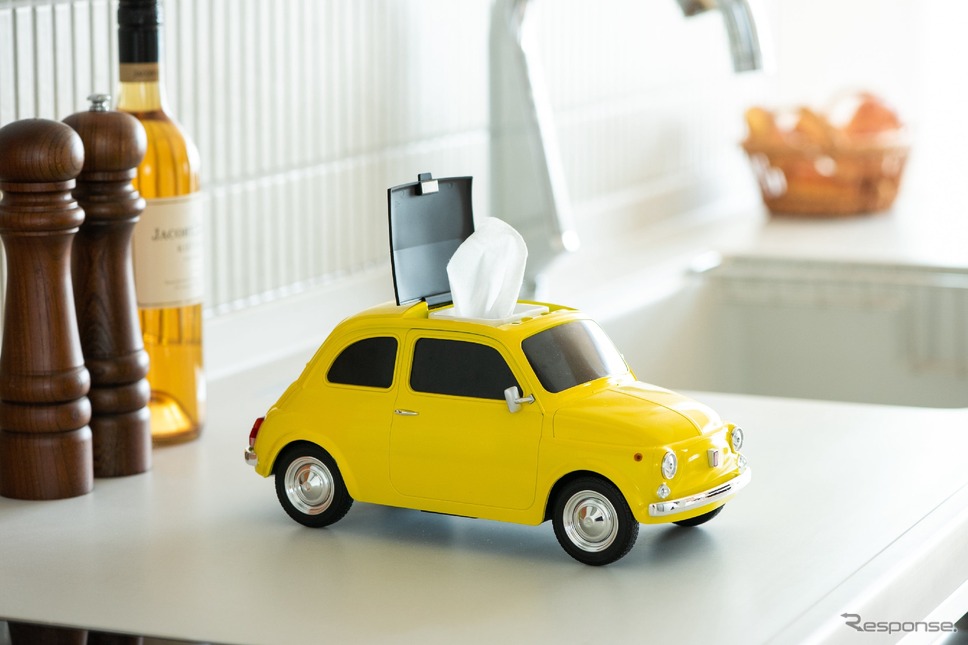 フィアット Nuova 500 2WAY ティッシュケース《写真提供 フェイス》