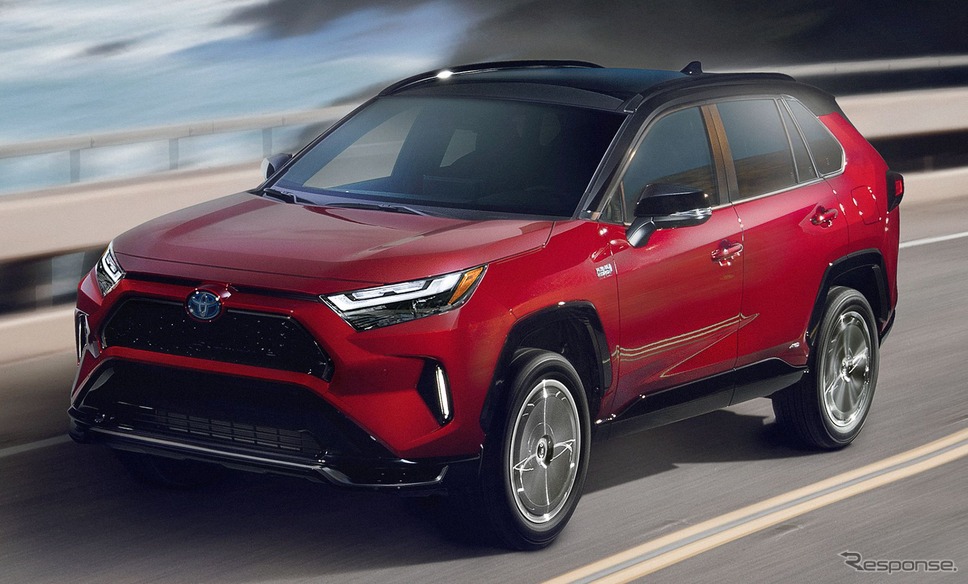 トヨタ RAV4 プライム(RAV4 PHEV に相当)の2024年モデル(米国仕様)《photo by Toyota》