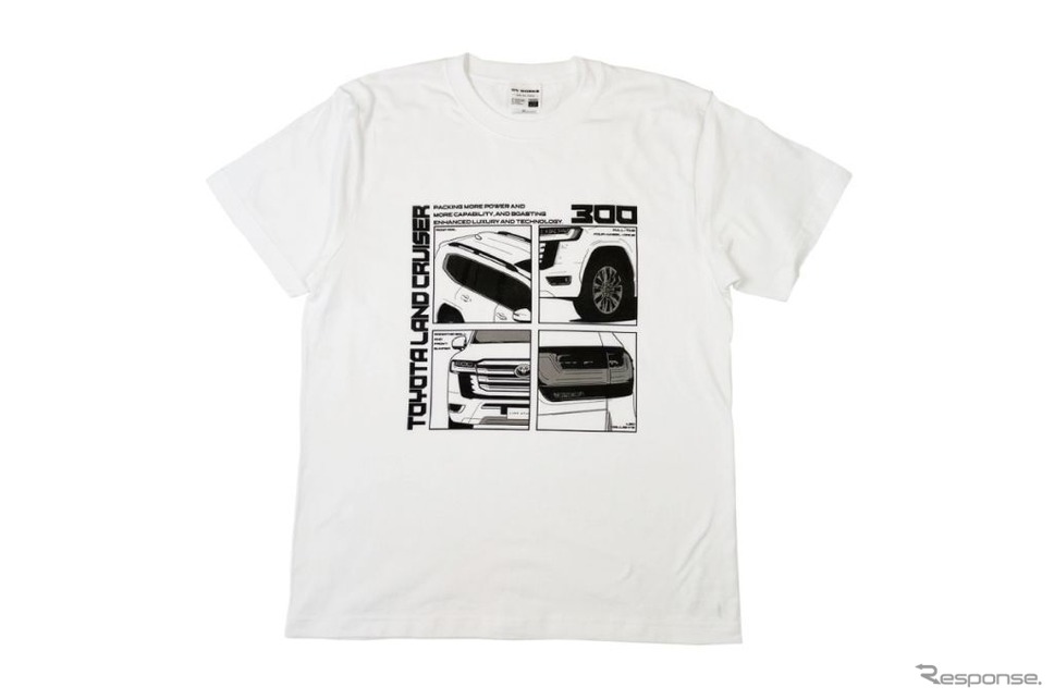 トヨタ・ランドクルーザー300 デザインTシャツ《写真提供:フェイス》