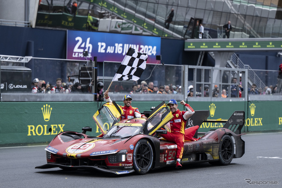 優勝を飾った#50 フェラーリ。《Photo by Ferrari》