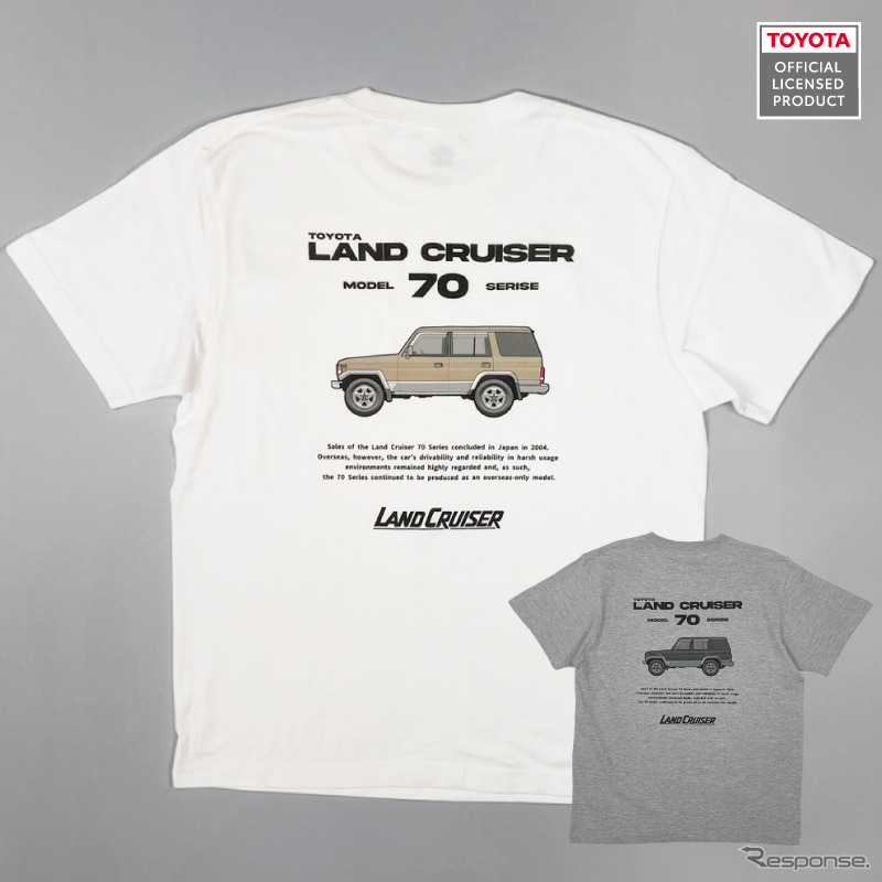 トヨタ・ランドクルーザー70 デザインTシャツ《写真提供:フェイス》