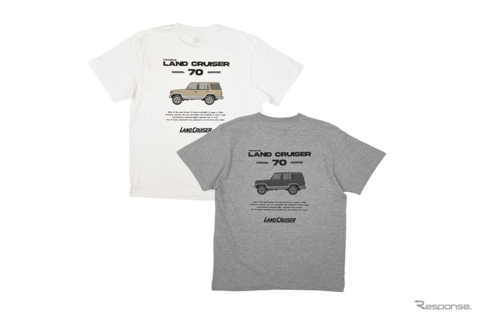 トヨタ・ランドクルーザー70 デザインTシャツ《写真提供:フェイス》