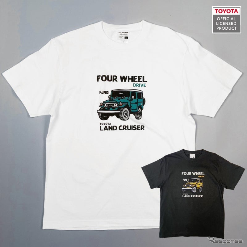 トヨタ・ランドクルーザーFJ40 デザインTシャツ《写真提供 フェイス》