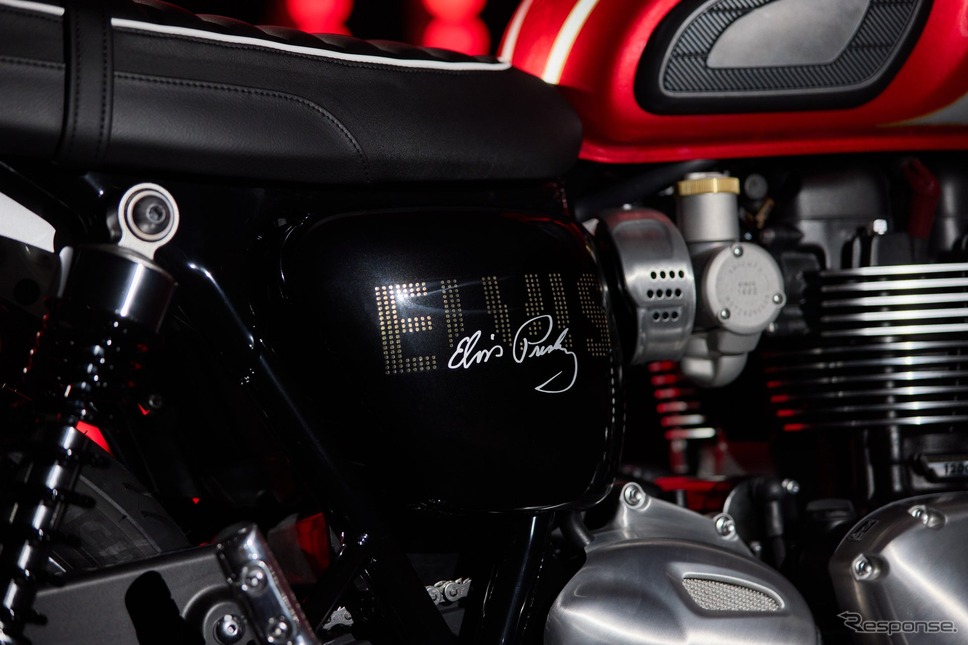 ボンネビル T120 エルヴィス・プレスリー リミテッド エディション サイド《写真提供：トライアンフ モーターサイクルズ ジャパン》