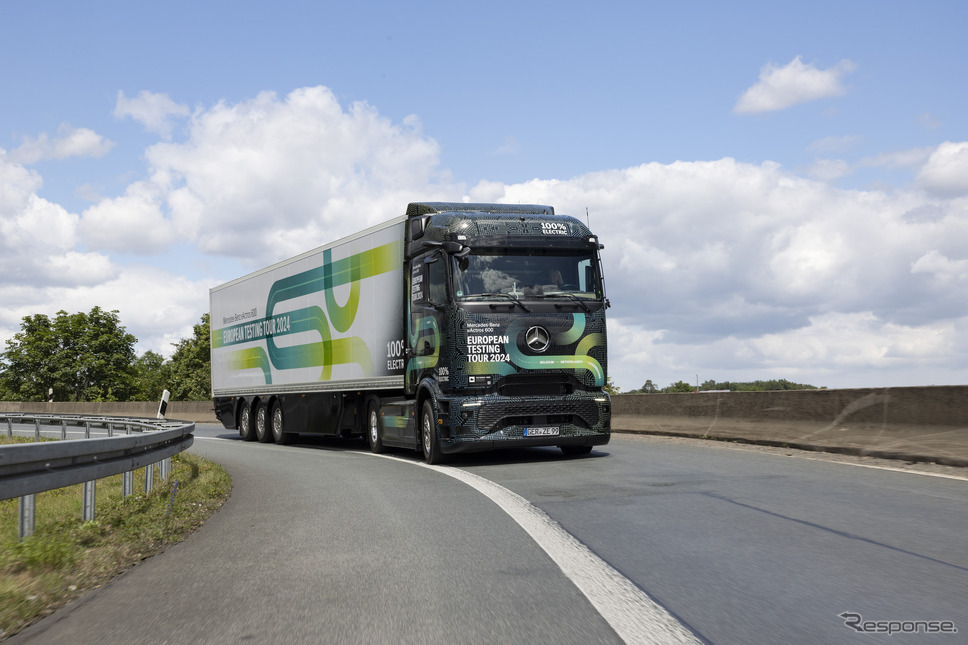 メルセデスベンツの新型EVトラック『eアクトロス600』《photo by Mercedes-Benz》