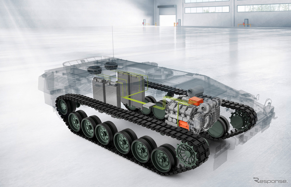 ロールスロイスの軍用車向け10気筒ハイブリッド《photo by rolls-royce》