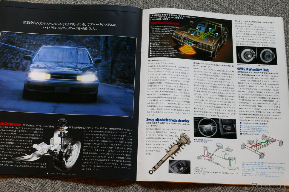 日産 レパード(2代目)当時のカタログ《カタログ写真撮影 島崎七生人》