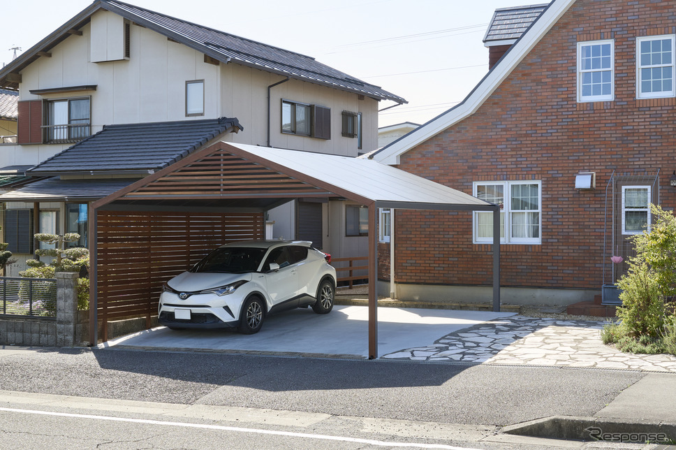 カツデンのスチール製カーハウス「CARKUREGA」の問い合わせが累計500件を突破《画像提供 カツデン》