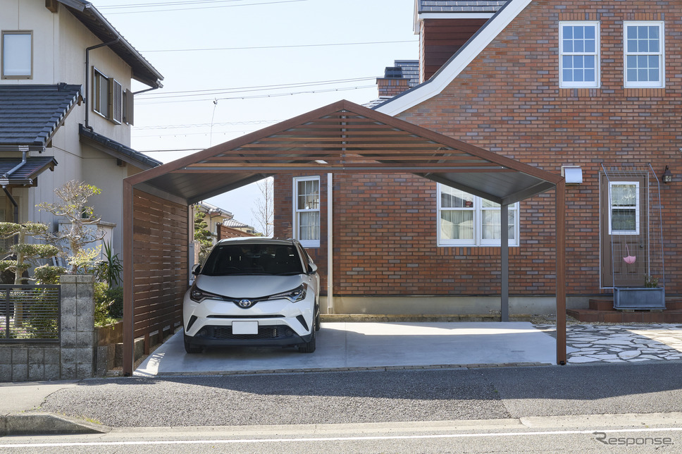 カツデンのスチール製カーハウス「CARKUREGA」の問い合わせが累計500件を突破《画像提供 カツデン》