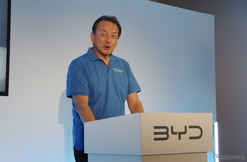 BYDオートジャパン 東福寺厚樹社長《写真撮影 宮崎壮人》