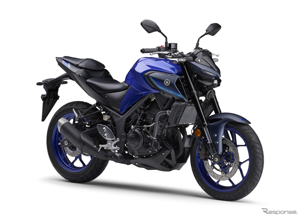 ヤマハ MT-25 ABS 2024年モデル(ディープパープリッシュブルーメタリックC)《写真提供 ヤマハ発動機販売》