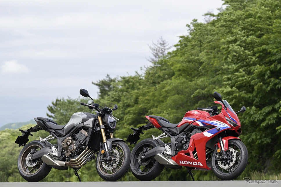 E-Clutchを搭載するホンダ CB650R(左)とCBR650R (右)《写真提供 ホンダ》