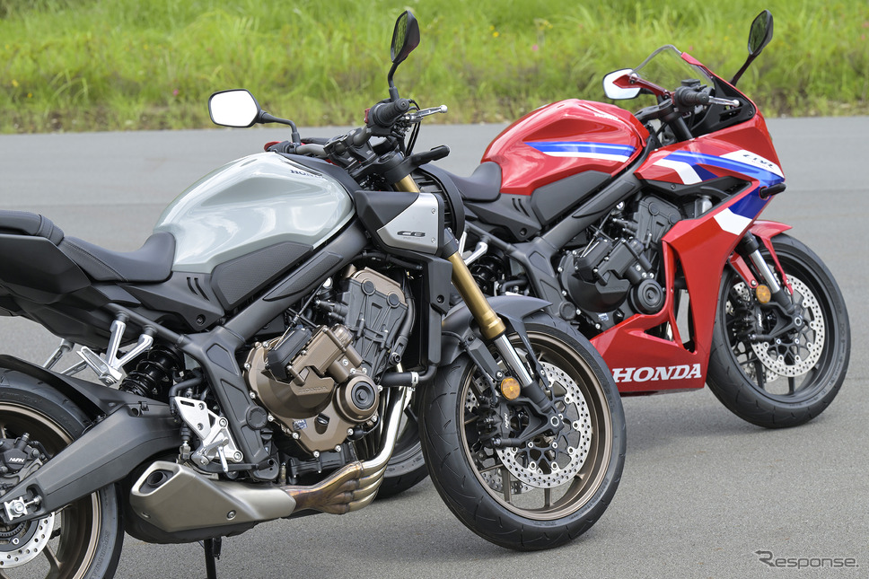 E-Clutchを搭載するホンダ CB650R(左)とCBR650R (右)《写真提供 ホンダ》