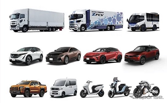 新技術搭載車展示《写真提供 自動車技術会》
