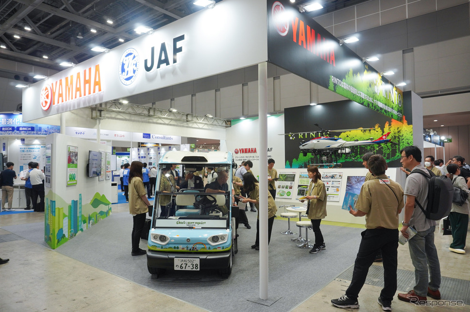 ヤマハ発動機、JAFブース(スマートシティEXPO)《写真撮影 宮崎壮人》