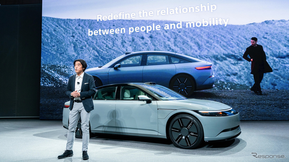 ソニー・ホンダモビリティ「AFEELA」(アフィーラ)の最新EVプロトタイプ(CES 2024)《photo by Sony Honda Mobility》