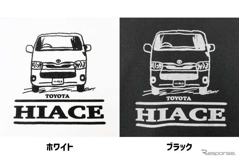 ハイエースデザインTシャツ《写真提供 フェイス》