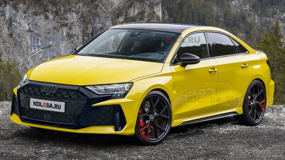 アウディ RS 3 セダン 改良新型(予想CG)KOLESA RU/APOLLO