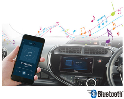 車内でお気に入りの音楽を楽しめるBluetoothに対応《写真提供 デンソーテン》