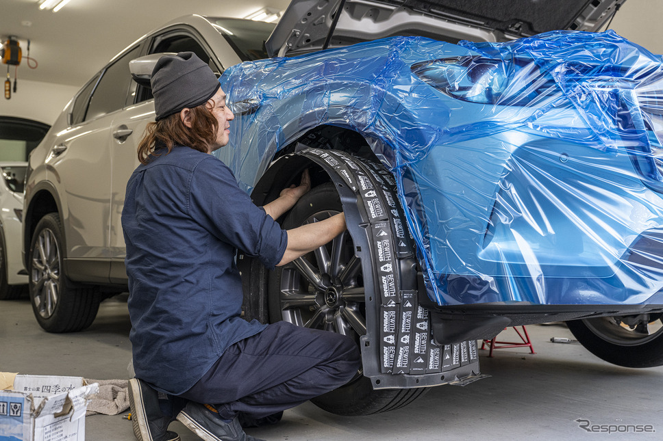 マツダ CX-60 ロードノイズ対策『調音施工』《写真撮影　土屋勇人》