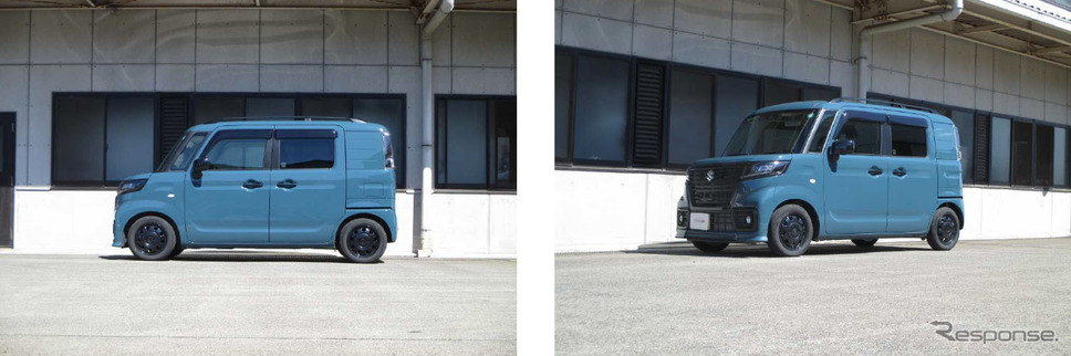 SUSTEC DF210 スペーシアベース装着例(フロント 22mmダウン / リア 32mmダウン)《画像提供 タナベ》