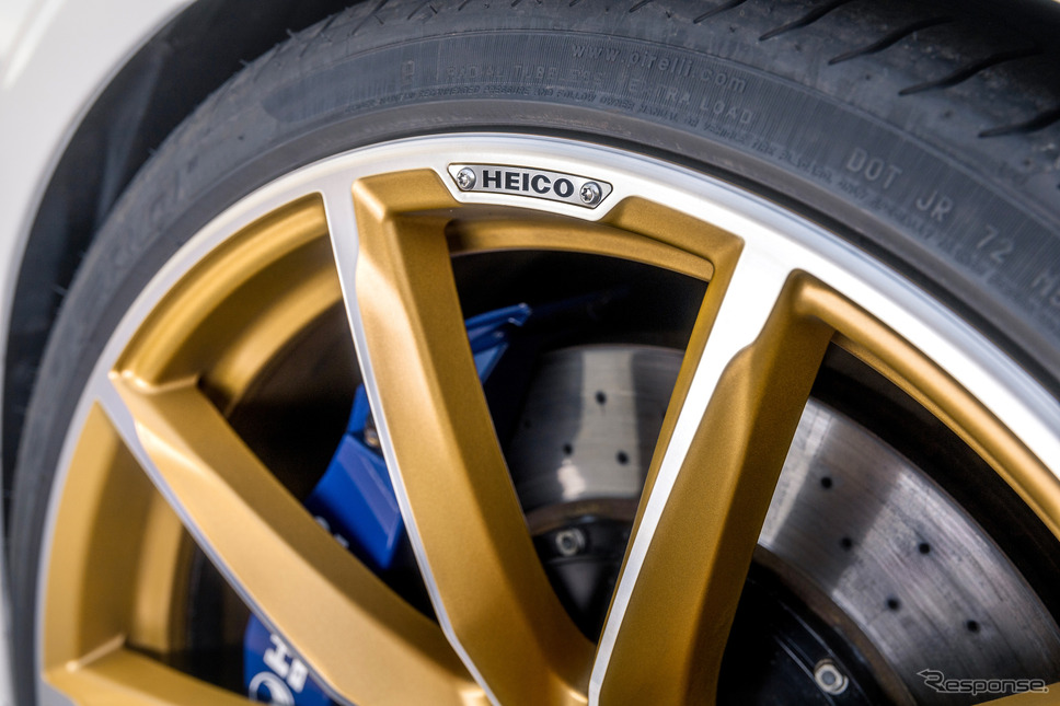 HEICO SPORTIV VOLUTION X ゴールドブロンズマット装着例《画像提供 ハイコスポルティフジャパン》