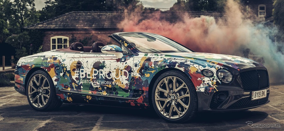 「LGBTQ+」を支援するベントレーの「プライドカー」、『コンチネンタルGTC』《photo by Bentley》