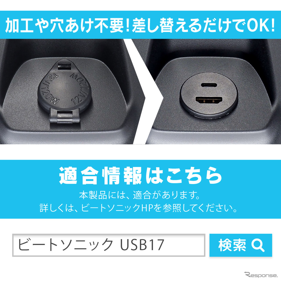 USB/HDMI延長コネクターUSB17《写真提供 ビートソニック》