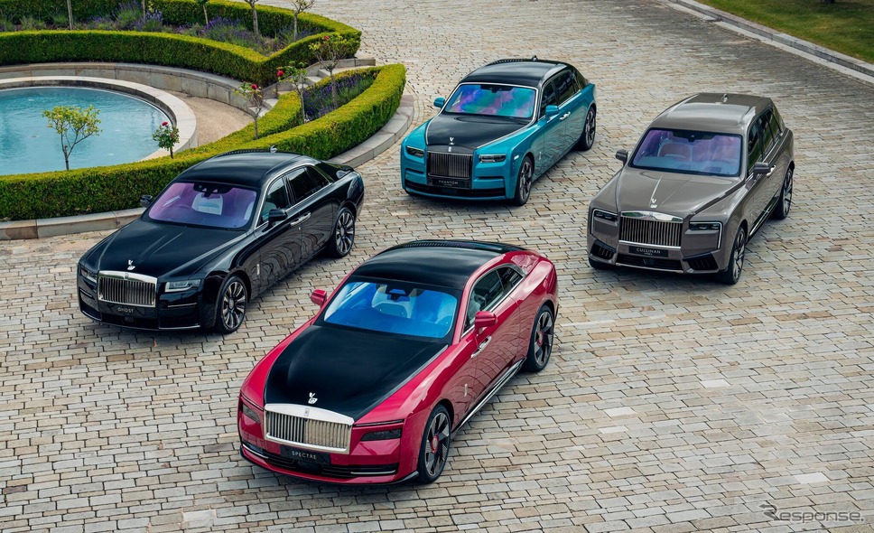 ロールスロイスの最新カスタマイズモデル。中央がスペクター《photo by Rolls-Royce Motor Cars》