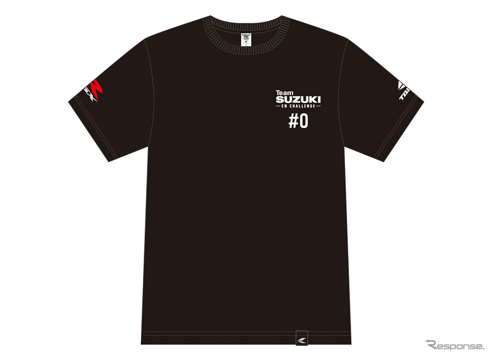 RSタイチTeam SUZUKI CNチャレンジTシャツ(黒)《写真提供 スズキ》