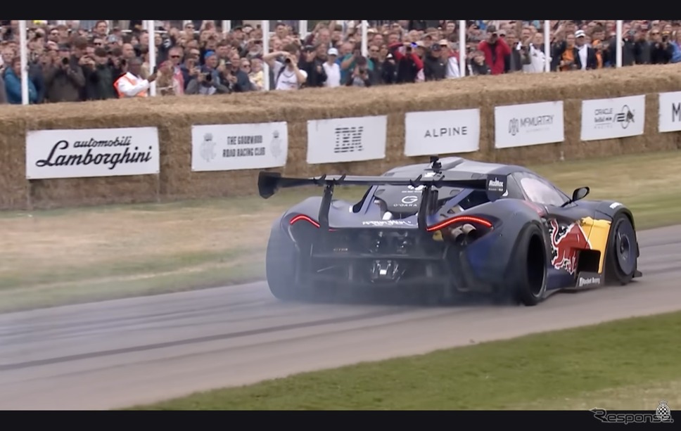 マクラーレン『P1』にマツダのロータリーエンジンを積んだ1000hpのドリフトハイパーカー（動画スクリーンショット）《photo by Lanzante》