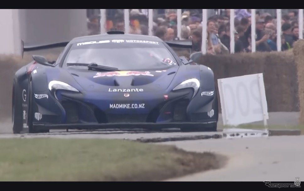 マクラーレン『P1』にマツダのロータリーエンジンを積んだ1000hpのドリフトハイパーカー（動画スクリーンショット）《photo by Lanzante》