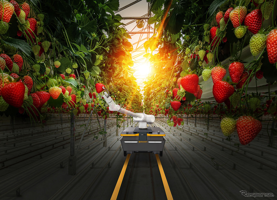 コンチネンタルの農業向け自律移動ロボット《photo by Continental》