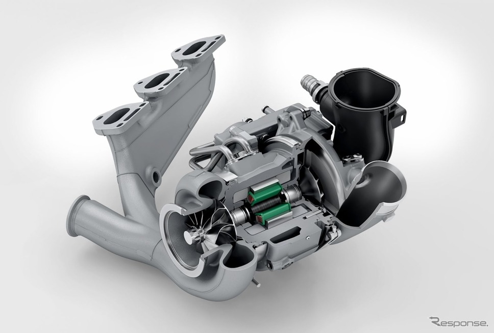ポルシェ 911 カレラGTS 改良新型の電動ターボシステム《photo by Porsche》
