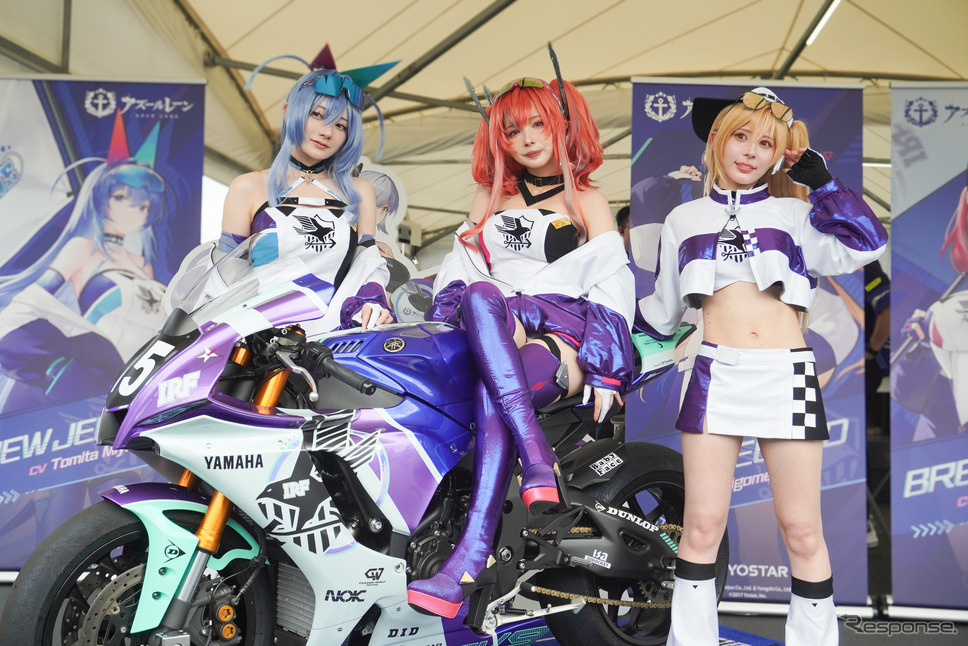 IRF with アズールレーンのレースクイーン(鈴鹿8耐2024)《写真撮影 宮崎壮人》