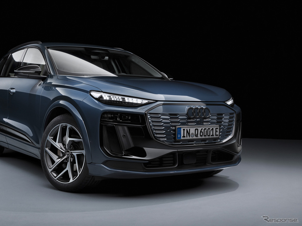 FORVIA HELLAとアウディが共同開発した『Q6 e-tron』のデジタルヘッドランプ《photo by Audi》