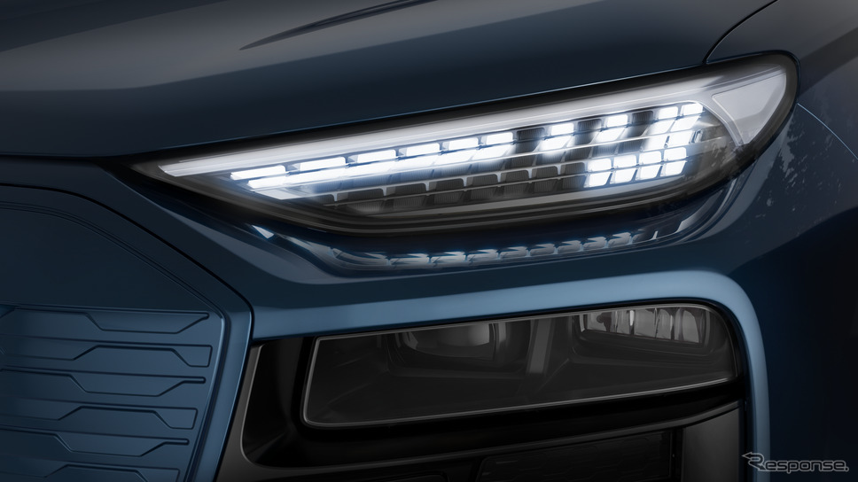 FORVIA HELLAとアウディが共同開発した『Q6 e-tron』のデジタルヘッドランプ《photo by Audi》
