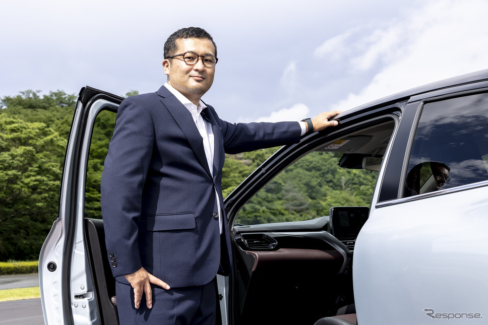 スズキ商品企画本部四輪デザイン部インテリア課主任の遠藤拓磨さん《写真撮影 山内 潤也》